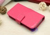 Wallet Flip genuine leather phone case for iPhone 4s in crocodile veins