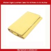 Wallet Style Faux Leather Case For iPhone 4 4S-Yellow