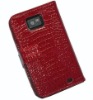 Wallet leather case for Samsung S 2 Galaxy I9100