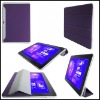 Wallet style & real leather case for Samsung Galaxy P7500 10.1 tablets PC