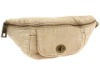 Washed faux leather sport waist bag