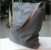 Water canvas bags high quality simple style big handbags