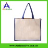 Waterproof inner pocket white beach bag