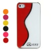 Wave Pattern Hard Plastic Case for iPhone 4 and 4S