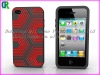 Wave line silicone mobile phone cover for iphone 4