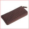 Weave Zip Around Long Wallet