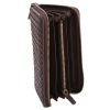 Weave Zip Around Long Wallet