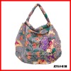 Well-rounded floral ladies cotton tote bags for wholesale