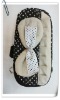 White Big Bow-tie Wrist Bag/Cotton Fabric Cell Phone Bags