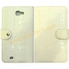 White Crocodile Leather Cover Shell Skin For Samsung Galaxy Note i9220