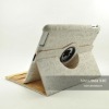 White Embossed For iPad 2 Stylish 360 Rotating Case Smart Leather Cover,6 Colors,Customers logo,OEM welcome