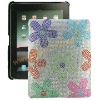 White Flower Diamond Skin Shell Cover For Apple iPad