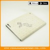 White Folding Leather Skin for iPad 2, For iPad 2G Flip&Folio Leather Case Cover with Standing, 6 colors, Notebook Design, OEM