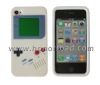 White Game Boy Silicone Case For iPhone 4g/4s,Silicone Soft case for iphone4 4s