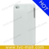 White Glittery Powder TPU Case for iPhone 4 Gel Cover