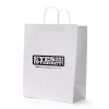 White Kraft paper shopper