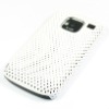 White Mesh Skin Hard Back Case Cover For Nokia E5