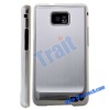 White New Aluminium Back with Electroplated Frame Hard Case for Samsung Galaxy S2 i9100