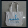 White Printed Cotton Canvas Tote Bags