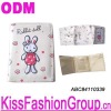 White Printed  PU Wallets for Women