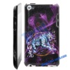 White Tiger Pattern Leather Coat Hard Case for Apple iPod Touch 4g