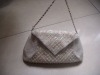 White gentlewomen beaded handbag