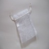 White mini organza gift bag