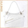 White pu handbags for ladies wholesale