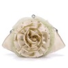 White rose evening CLUTCH bag 042