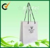 White shopping bag with rope luxury pp nonwoven fabric bag