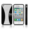 Wholesale Black Color Opposite Grid Case For iphone 4