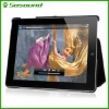 Wholesale Black Leather Folding Case Cover Pouch for Apple iPad2