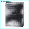 Wholesale Black Silicone Circle Pattern Protective Case Cover Shell for iPad 2