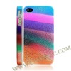 Wholesale Colorful Strips Hard Case Back Cover for iPhone 4