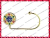 Wholesale Enamel Unfoldable Purse Hook/Handbag Hanger/Purse Bag Hanger/Handbag Hook Holder Caddy