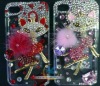 Wholesale Top quality crystal case for iphone4.for iphone4 case.Diamond cubic case for iphone4.Fox case for iphone4