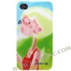 Wholesale-Unique Hard Plastic Beatiful Cartoon Girl Series Case for iPhone 4 With Screen Protector