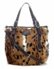 Wholesale animal fur designer ladies handbag