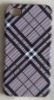Wholesale factory price high quality Tartan Pattern Cover for iPhone 4