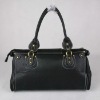 Wholesale fashion black blank shoulder bag