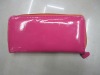 Wholesale fashion pink leather lady purse