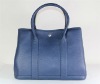 Wholesale women classic fashion leather blue handbag