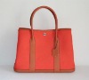 Wholesale women orange canvas handbag