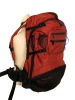 Wine-red backpack with ventilated bottom pocket BAP-015