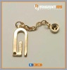 With chain zipper puller metal decoration