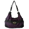 With high quality washed PU material purple women shoulder bag handbags