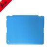 With rubber oil leather protective back case for IPAD2