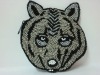 Wolf Head Shaped Beaded Coin Purse