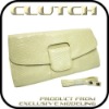 Women Chic Fashion Grab Hangbag Beige Faux Leather Clutch Evening Baghandbags 2012