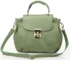 Women Green Authentic Cowhide Leather  bags and purses